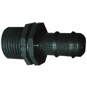 Barbed Connector 20mm x ¾Inch Male
