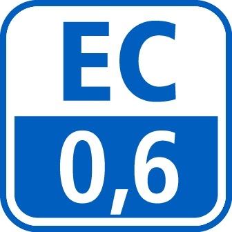 EC at 1 g/L (25°C)
