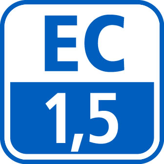 EC at 1 g/L (25°C)