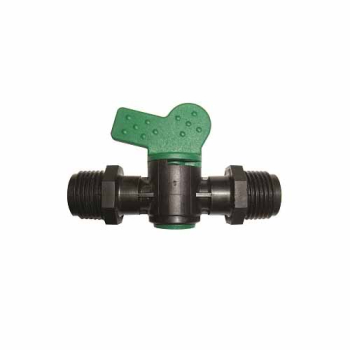 Plastic Inline Valve - Male to Male