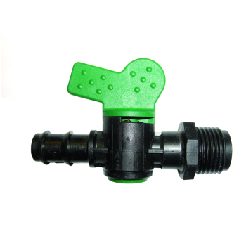 Plastic Inline Valve - Connector to Male