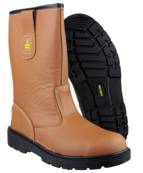 Amblers Safety Tan Rigger Lined Boot