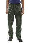 B-Dri Waterproof Economy Trousers - Olive Green - 3X Large