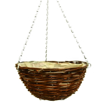 Round Rattan 10" Hanging Basket