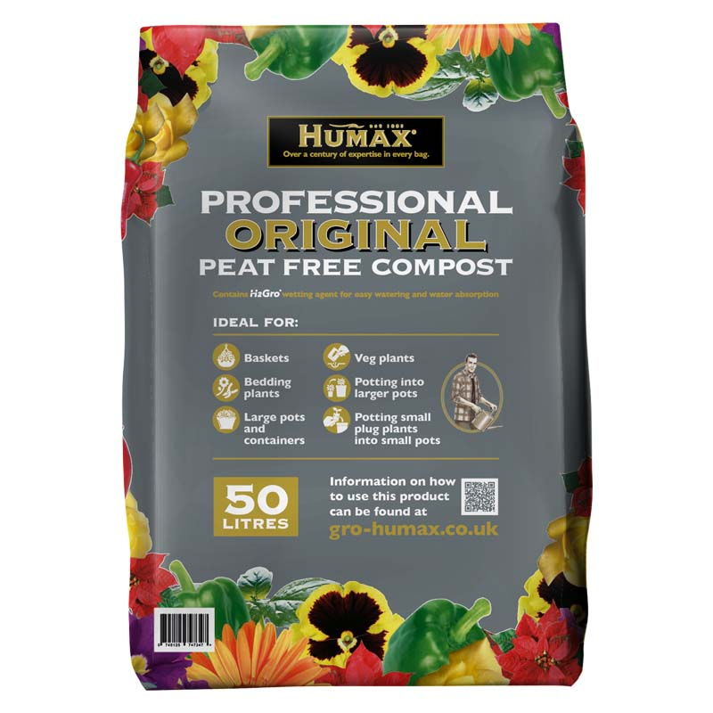 Retail Compost Humax Peat Free Original Multipurpose 50L - BHGS Ltd