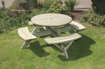 Hutton Round Picnic Table Hutton Round Picnic Table