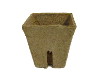 Jiffypot 6 x 6cm square, with slits Jiffypot 6 x 6cm square, with slits
