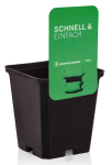 Teku® MQD 9 x 9 x 10 Square pot with tag lock Teku® MQD 9 x 9 x 10 Square pot with tag lock