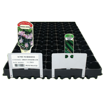 Tray Label - 8cm White Tray Label - 8cm White