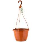 Hanging Basket 27cm + 45cm Hanger Terracotta