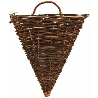 Cone Rattan 12Inch Wall Basket