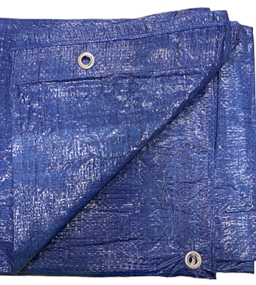 Tarpaulin with Eyelets 5.5 x 3.6m Blue